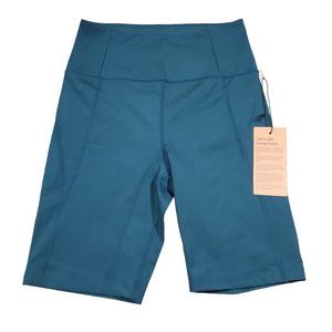 Girlfriend Collective High Rise Bike Shorts Medium M Atlas Green Athletic Active